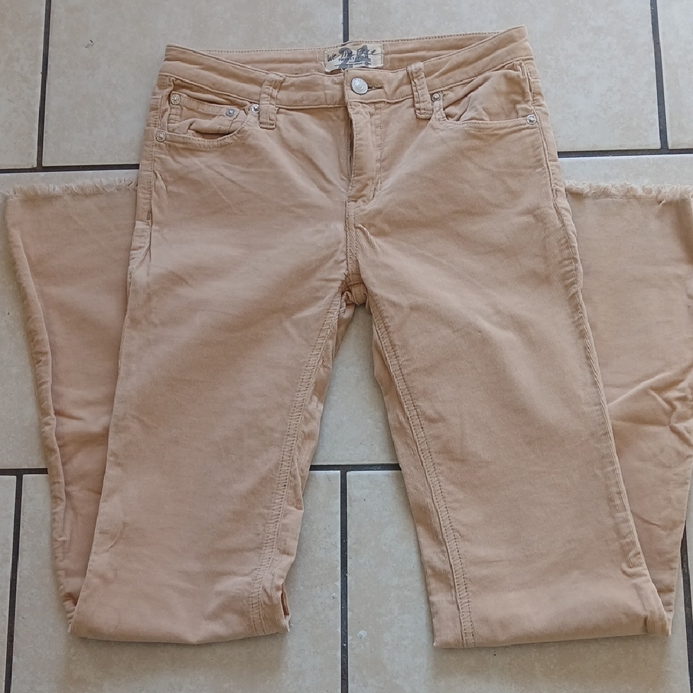 FREE PEOPLE Womens Size 24 Tan Wide Leg Corduoroy Pants